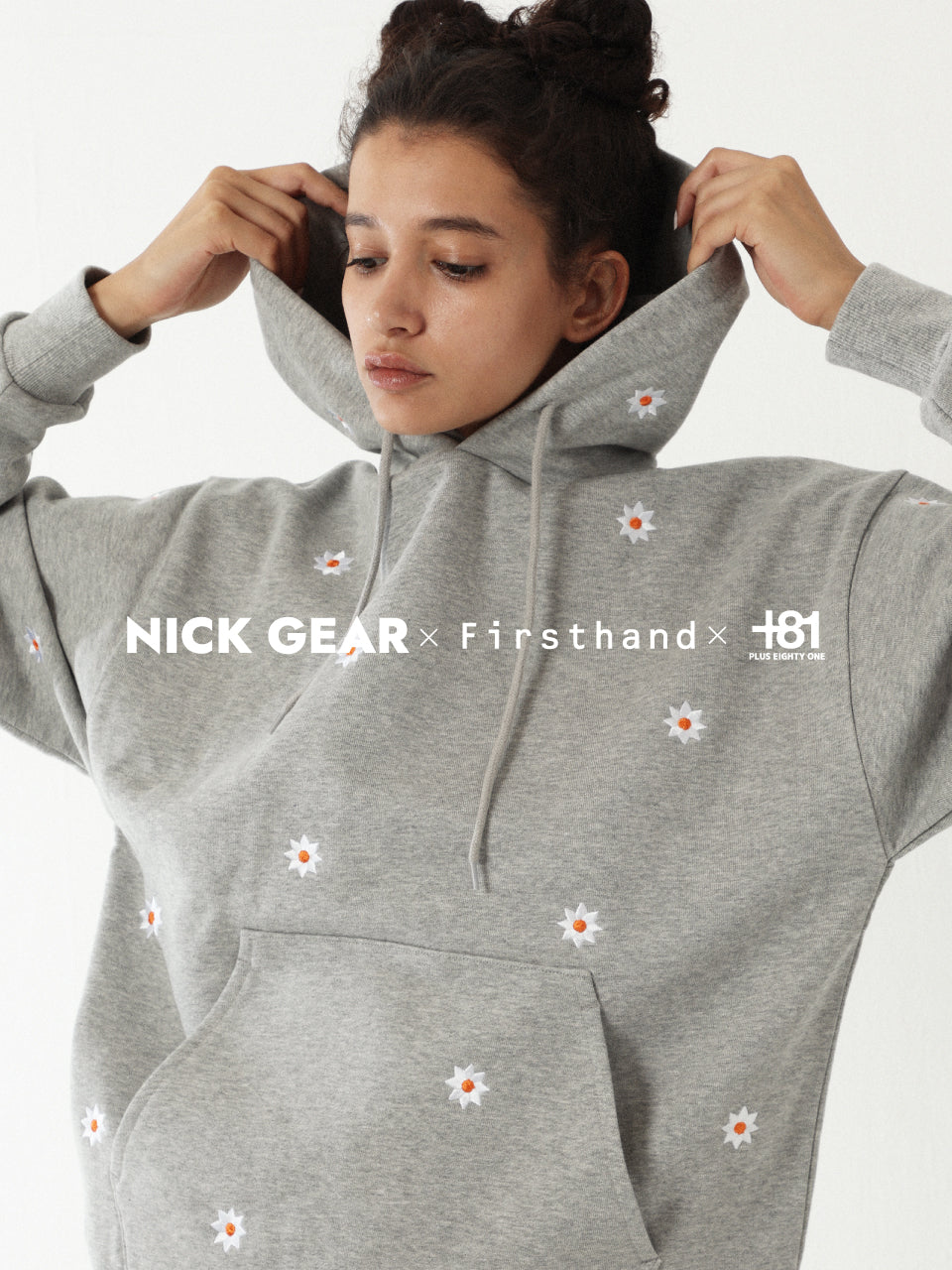 NICK GEAR SP Flower HOODIE +81別注カラーブルー - パーカー