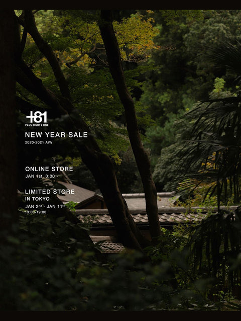 +81 NEW YEAR SALEのお知らせ