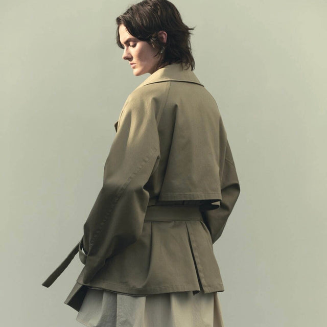 "Blanc YM" SHORT TRENCH COAT +81 LIMITED EDITION