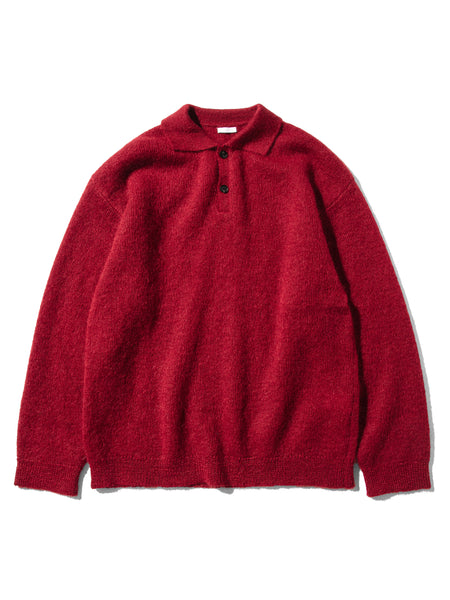 Exclusive- Kid Mohair Knit Polo for +81