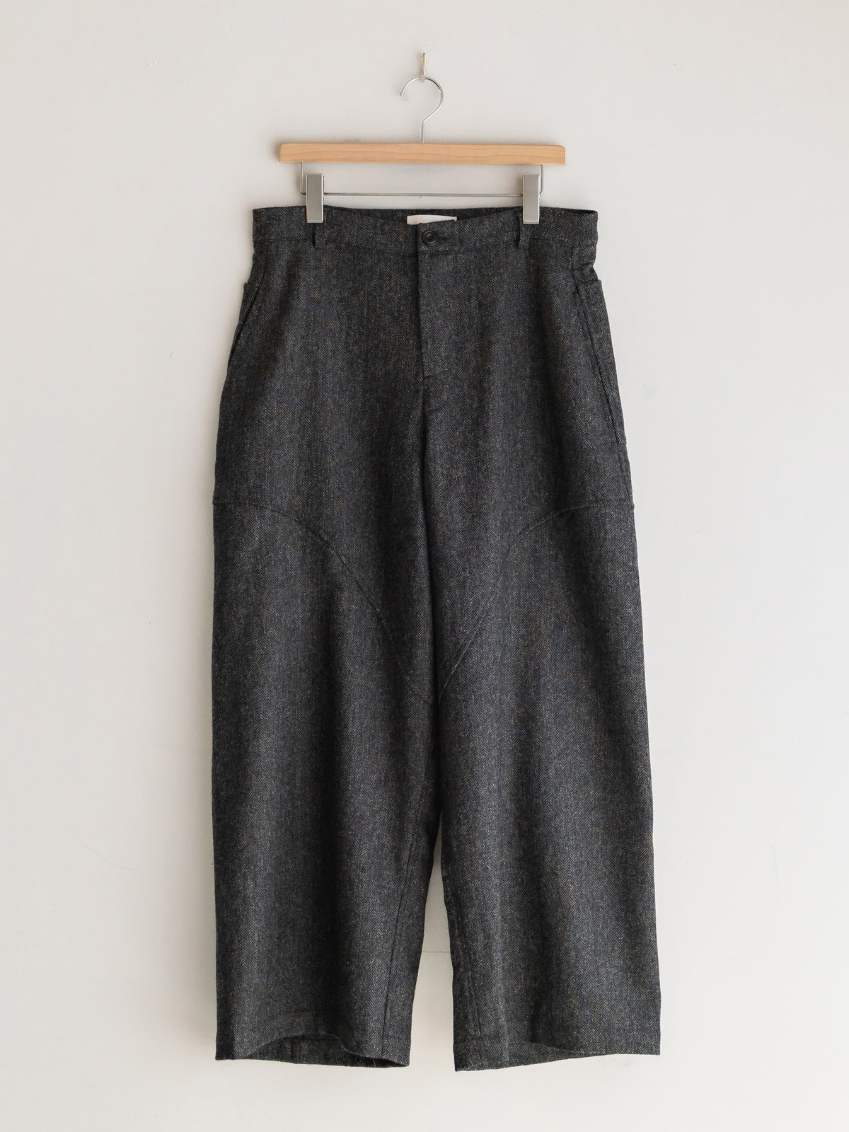 虎*。様 【短丈】gray tailored setup ビンテージ ADJUSTABLE COSTUME / ORIGINAL STRIPE TWO PLEATED TROUSERS