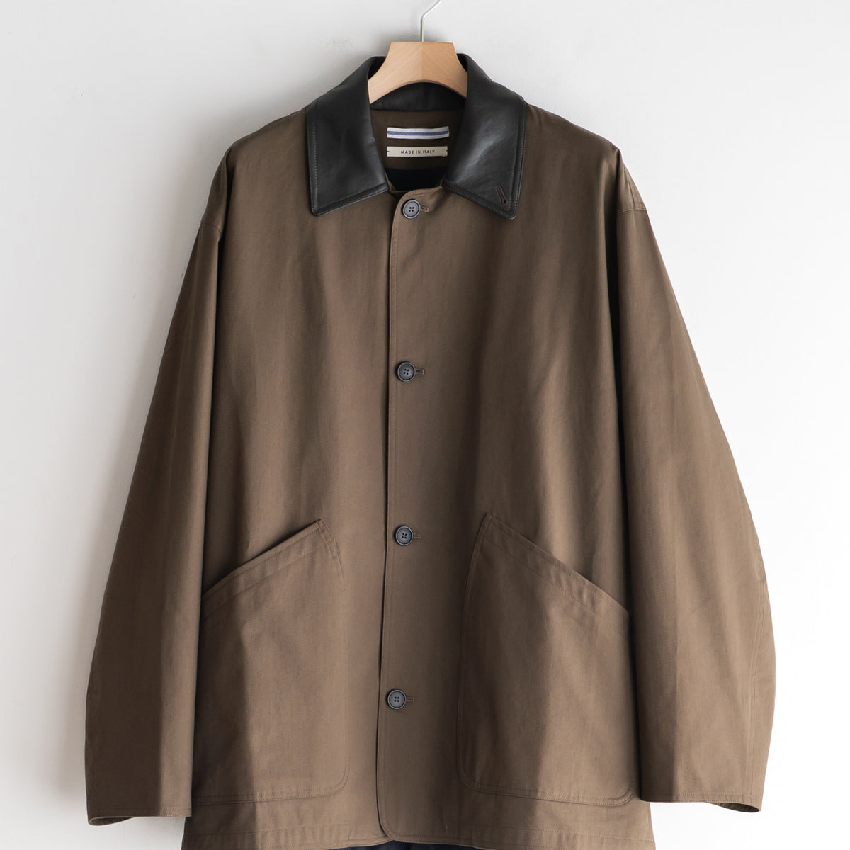 Cristaseya - OVERSIZED BLOUSON WITH LEATHER COLLAR – +81