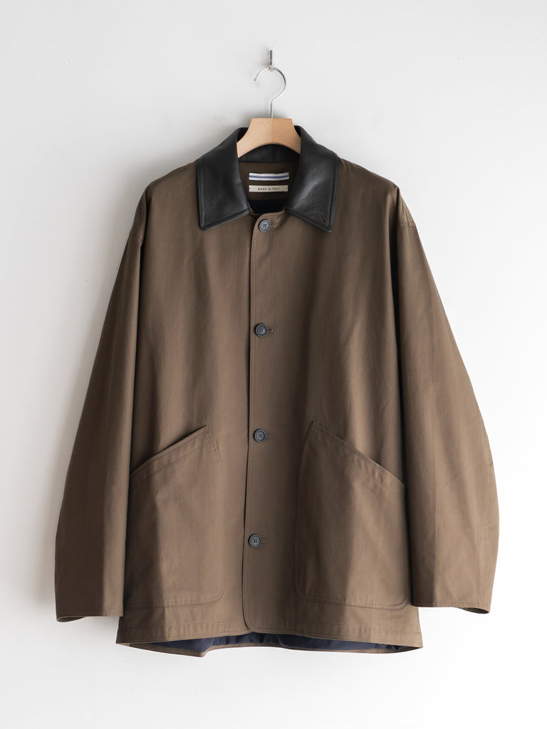 Cristaseya - OVERSIZED BLOUSON WITH LEATHER COLLAR – +81