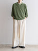 Draping Crotch Box Pleats No Tuck Trousers