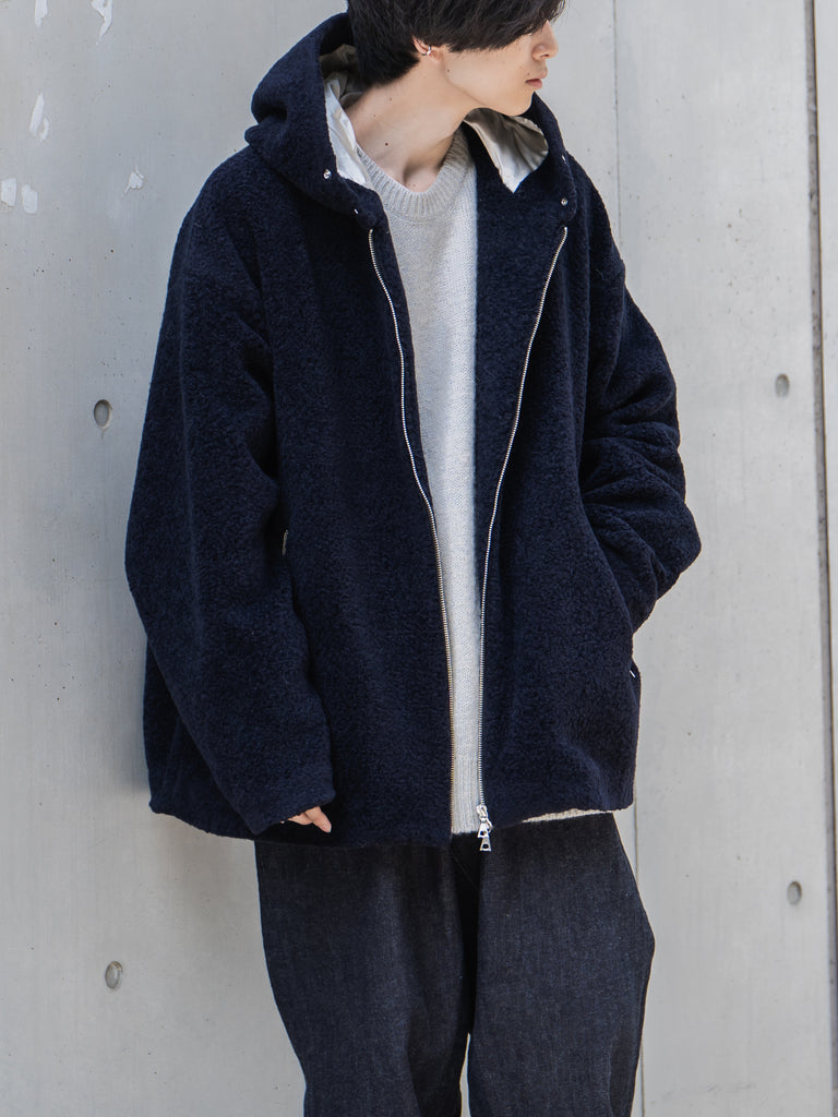 SHEEP BOA - ZIP UP HOODED BLOUSON