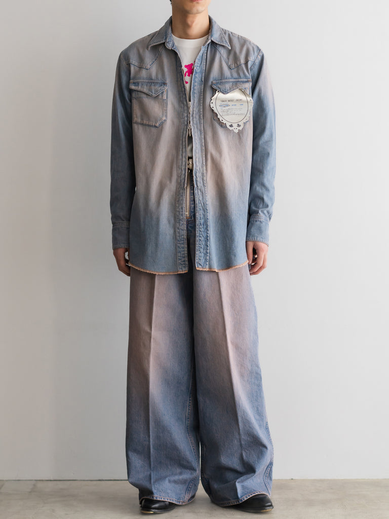 LAST 1】MASUBOYS WESTERN SHIRT (OVER DYE) – +81