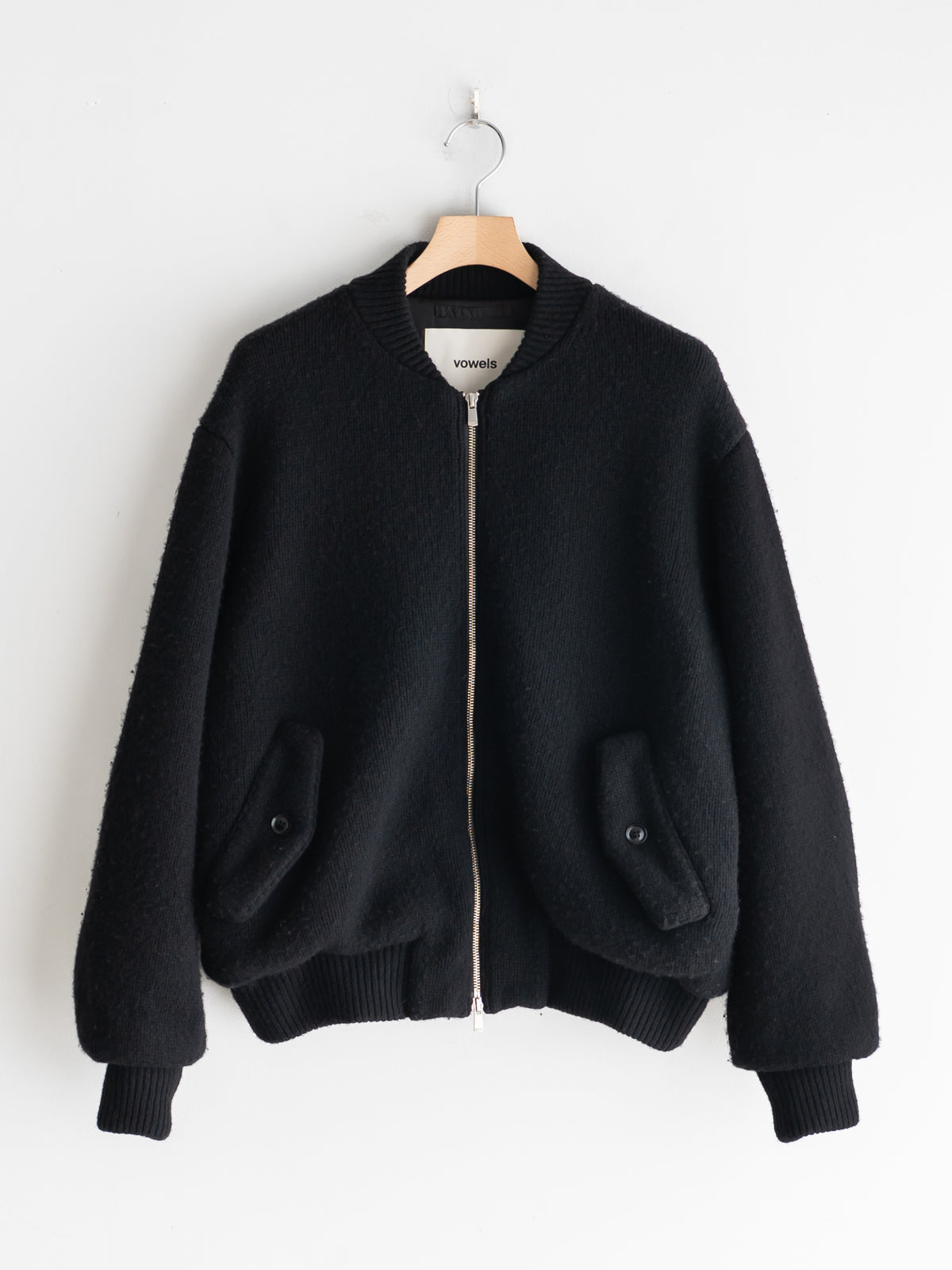 VOWELS - KNITTED BOMBER JACKET【LAST 1】 – +81