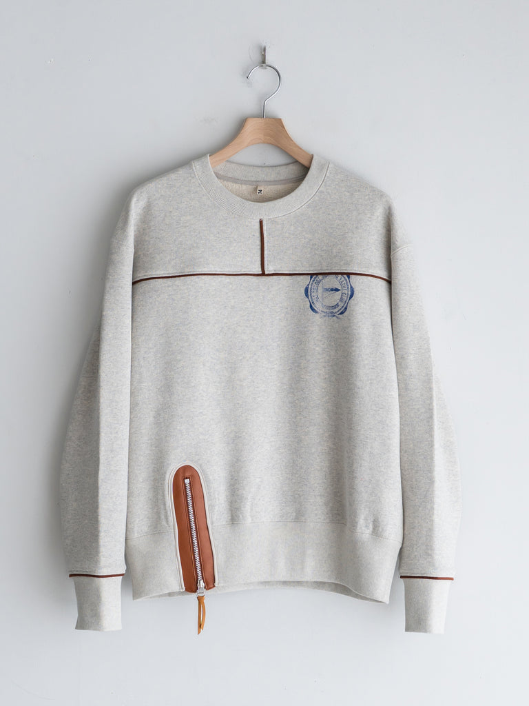 KHOKI - Leather-Trimmed Sweatshirt – +81