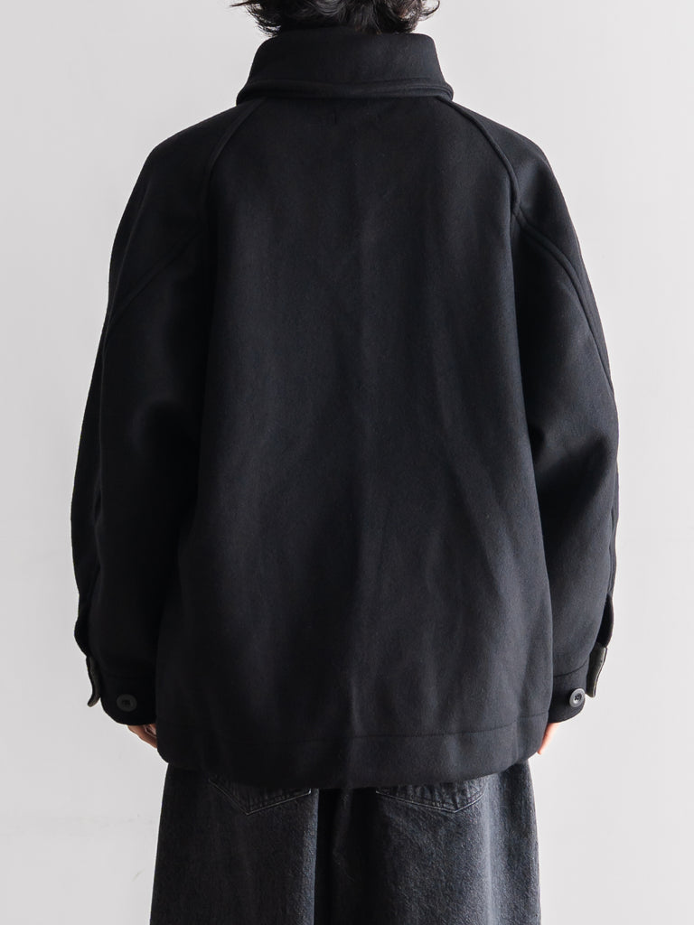 is-ness ダッフルコート Lサイズ ブラック 2021aw DUFFLE SMOCKS