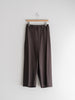【LAST 1】Draping Crotch Box Pleats No Tuck Trousers