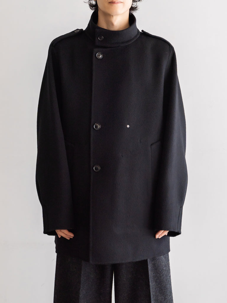 限定値下【irenisa】 HALF ZIP COAT イレニサのノーカラーハーフコート & スリータックテーパード