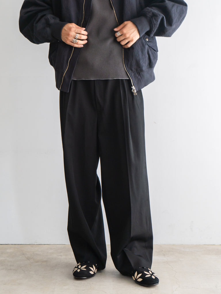 パンツ NONNOTTE 5 POCKET TROUSERS EXTRA WIDE nonnotte 5 Pockets Trousers Charcoal Top | CASANOVA&CO
