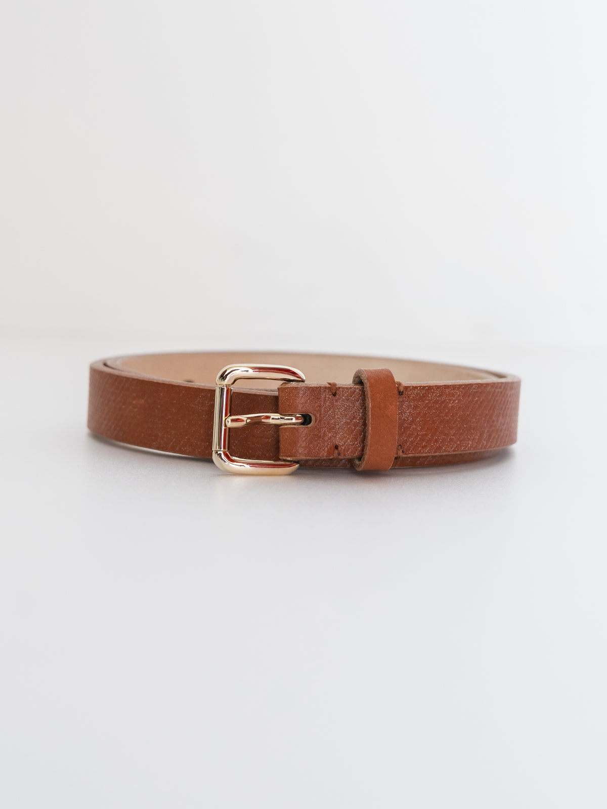 INTÉRIM - 25mm CROSS GRAIN OAK BARK LEATHER BELT – +81