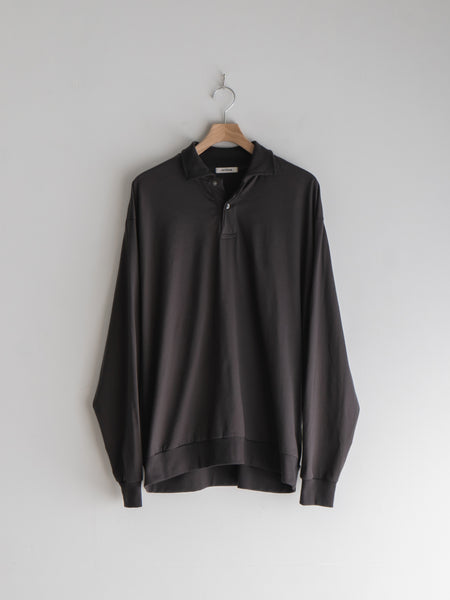 INTÉRIM - WOOL SILK CASHMERE DEADSTOCK YARN DOUBLE RIB HALF ZIP KNIT