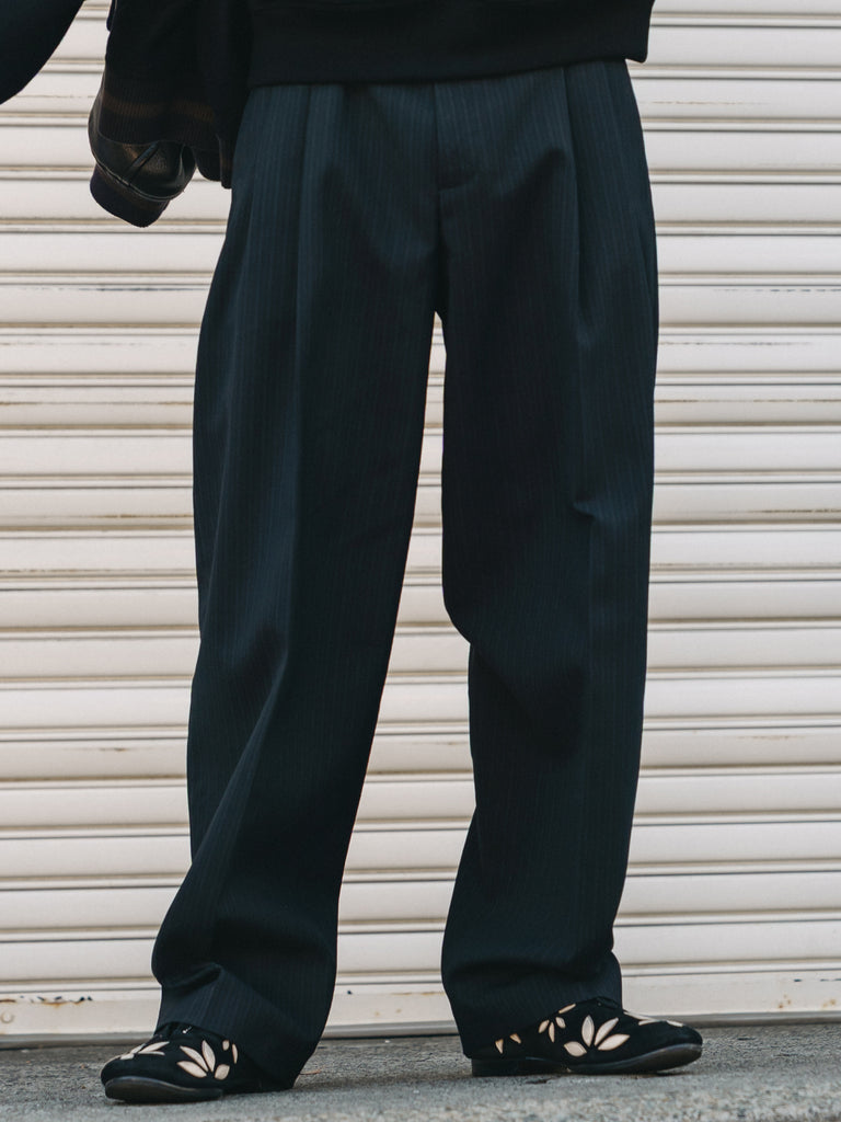 Cristaseya - DOUBLE PLEATED WIDE PANTS【LAST 1】 – +81