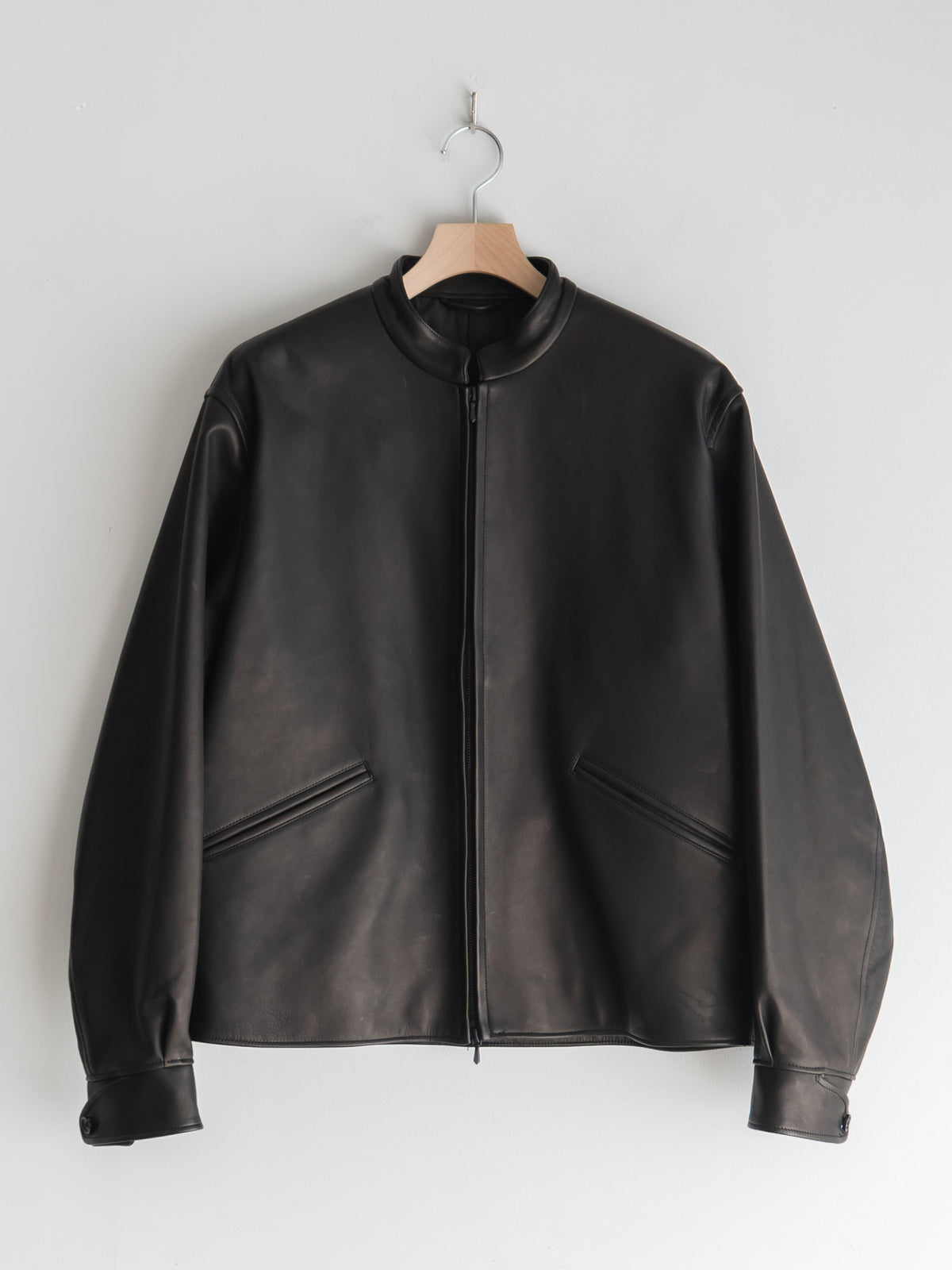 blurhms - Lamb Leather Zip Short Jacket – +81