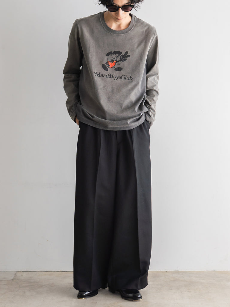 パンツ MASU Wide Trousers size 46 Black MASU - TUCKED WIDE TROUSERS – +81