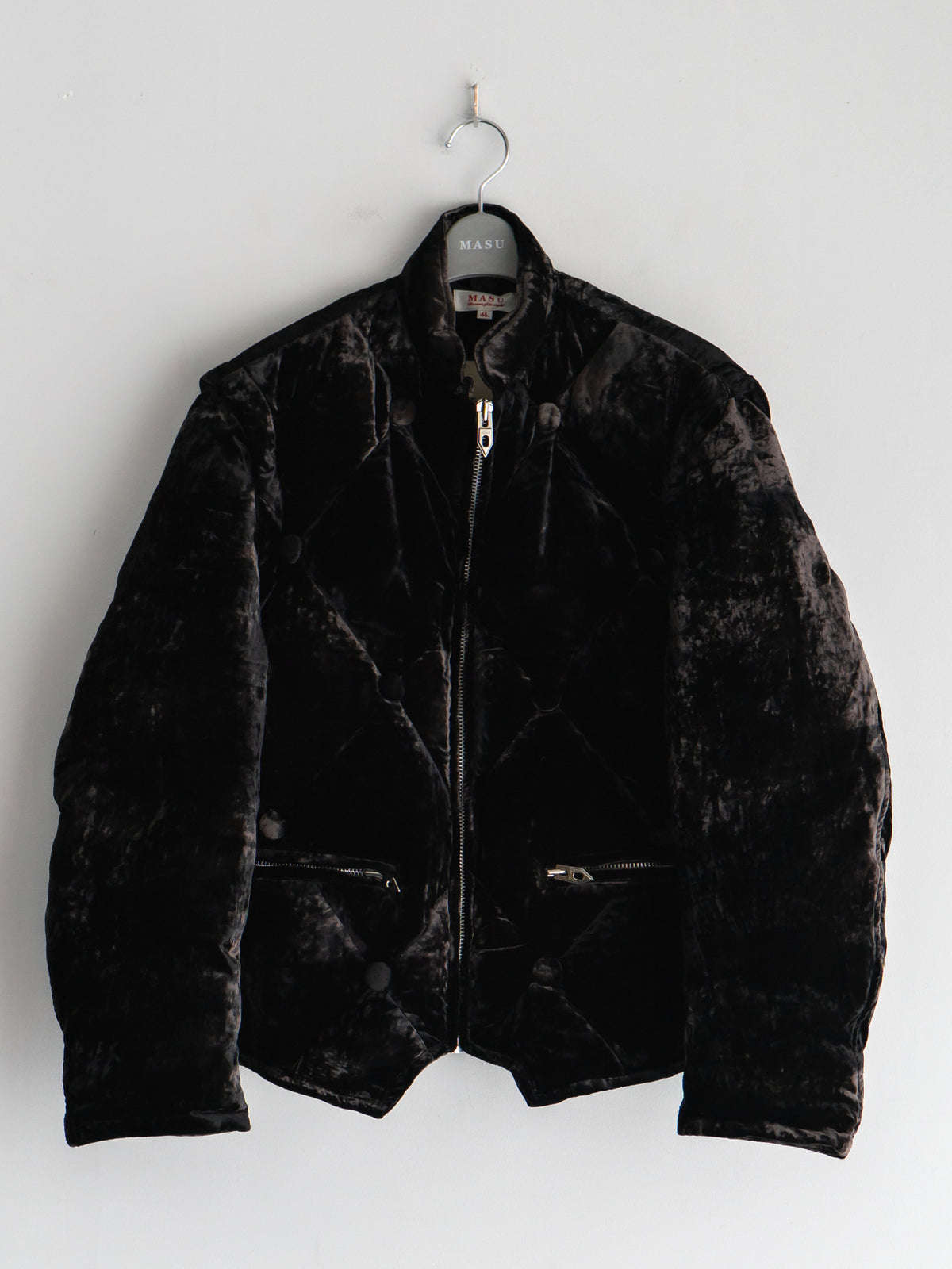 MASU ベルベットソファーダウンブルゾン　size 46 Victorian Sofa Down Jacket - Black - MASU– MASU Official Online Store