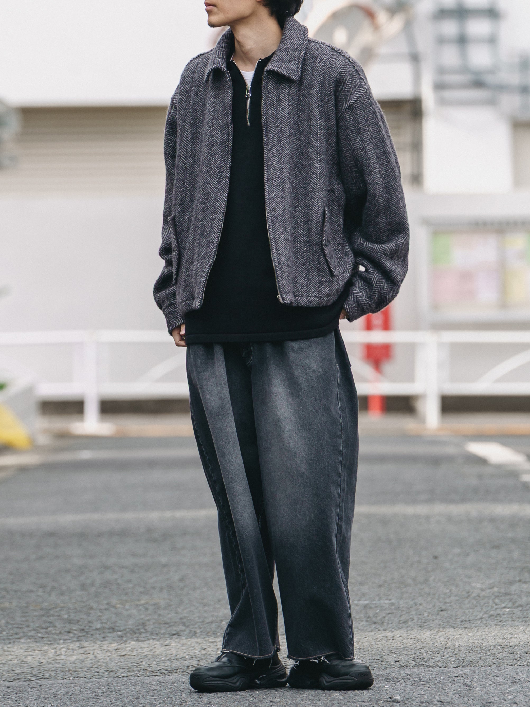 Nes Wool is-ness - WOOL ZIP BLOUSON – +81