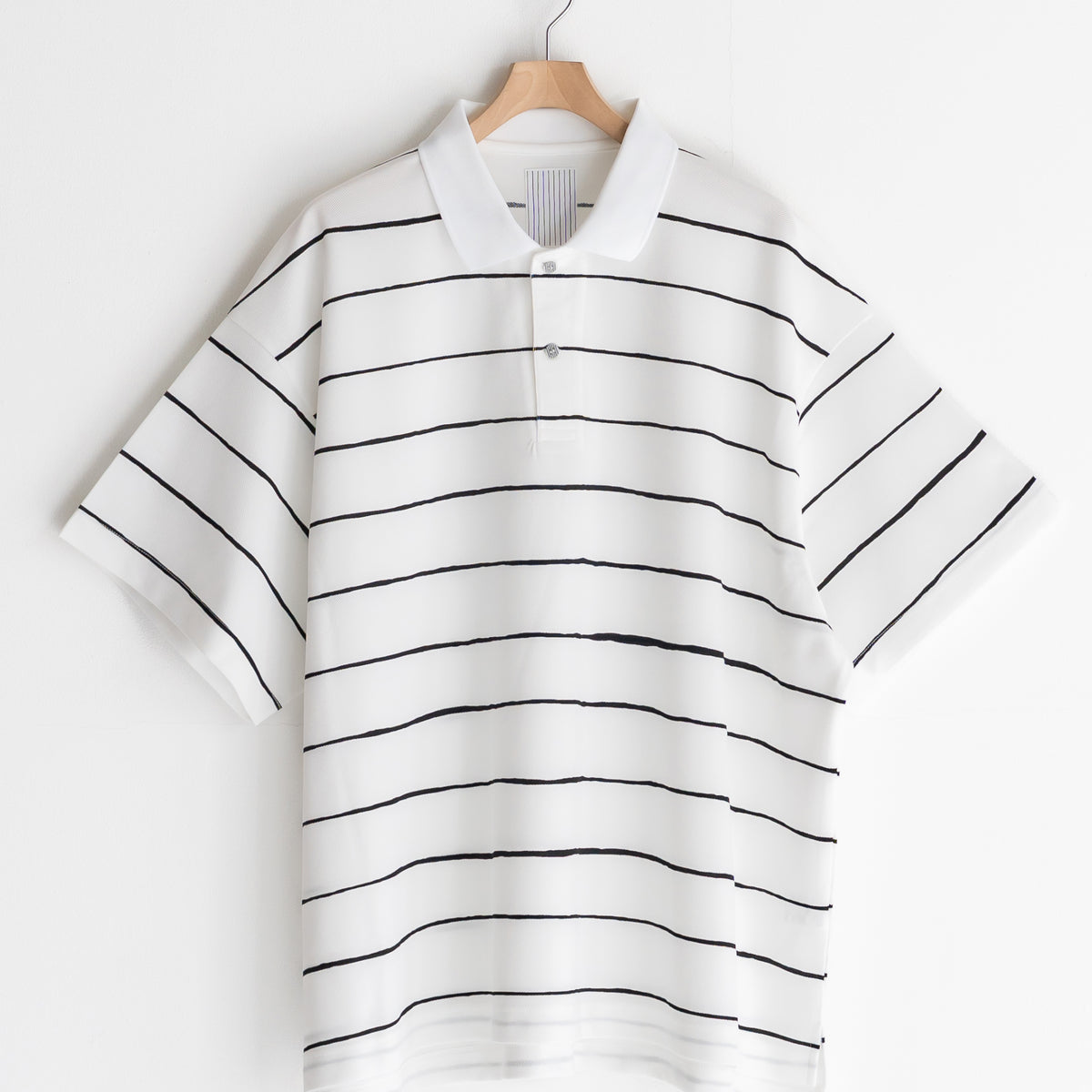 ぱ*佐様 S.F.C SIDE STRIPE BIG POLO サイズM ブラッ 【公式通販】