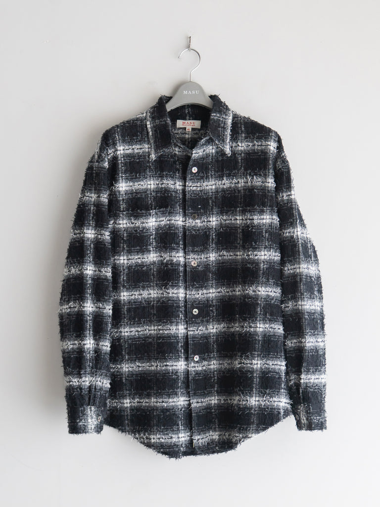 MASU - SHAGGY PLAID SHIRT – +81
