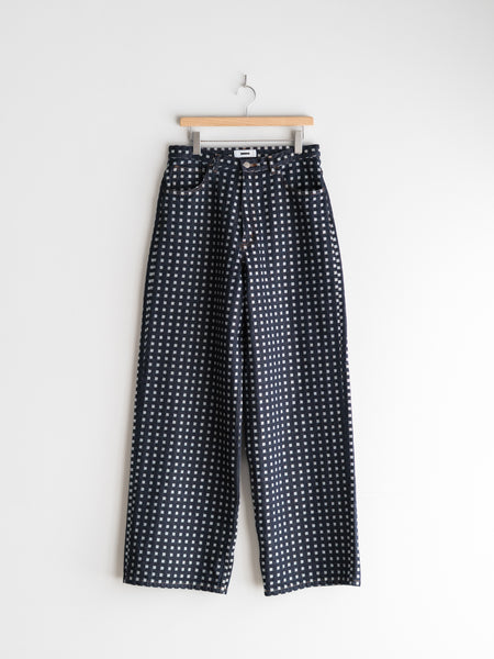 【REVERBERATE】GRID DENIM PANTS - BUGGY DSC07319_975d87b1-9116-4ba0-