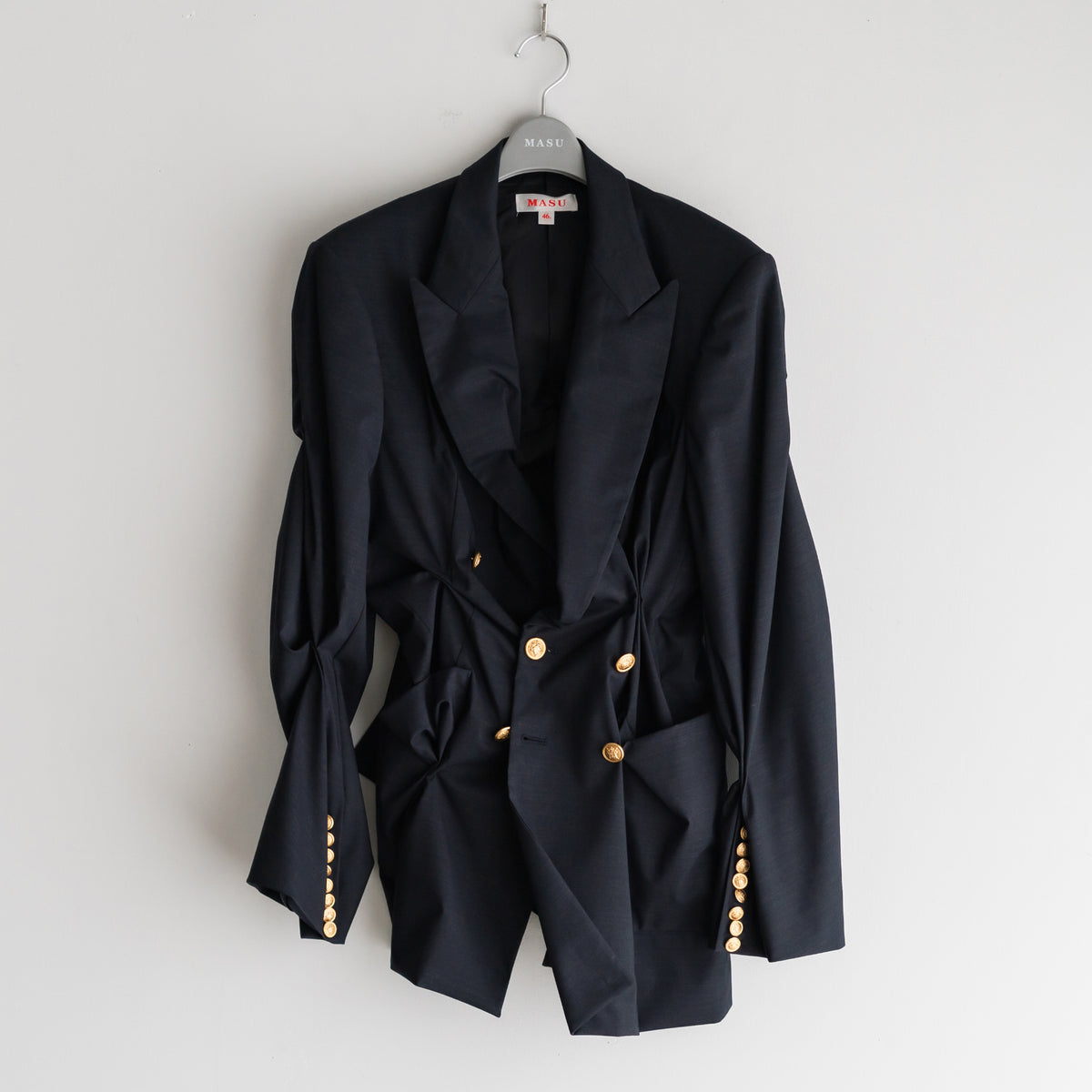 あ masu 25ss WARP BLAZER GRAY 48 MASU｜【25SS】 MASU WARP BLAZER