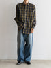 【LAST 1】COTTON FLANNEL CHECK L/S REGULAR COLLAR SHIRT