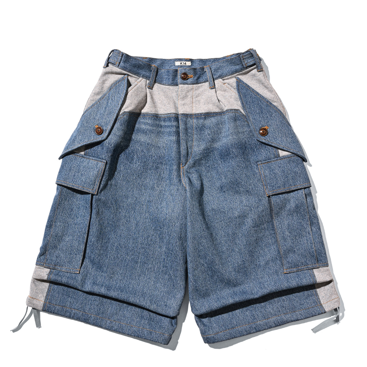 KHOKI - Exclusive DENIM SWEAT DOCKING SHORTS – +81