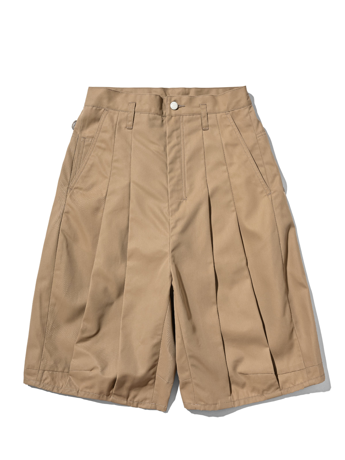 SHINYAKOZUKA +81別注 BAGGY SHORTS beige SHINYAKOZUKA - Exclusive BAGGY SHORTS TCギャバジン – +81