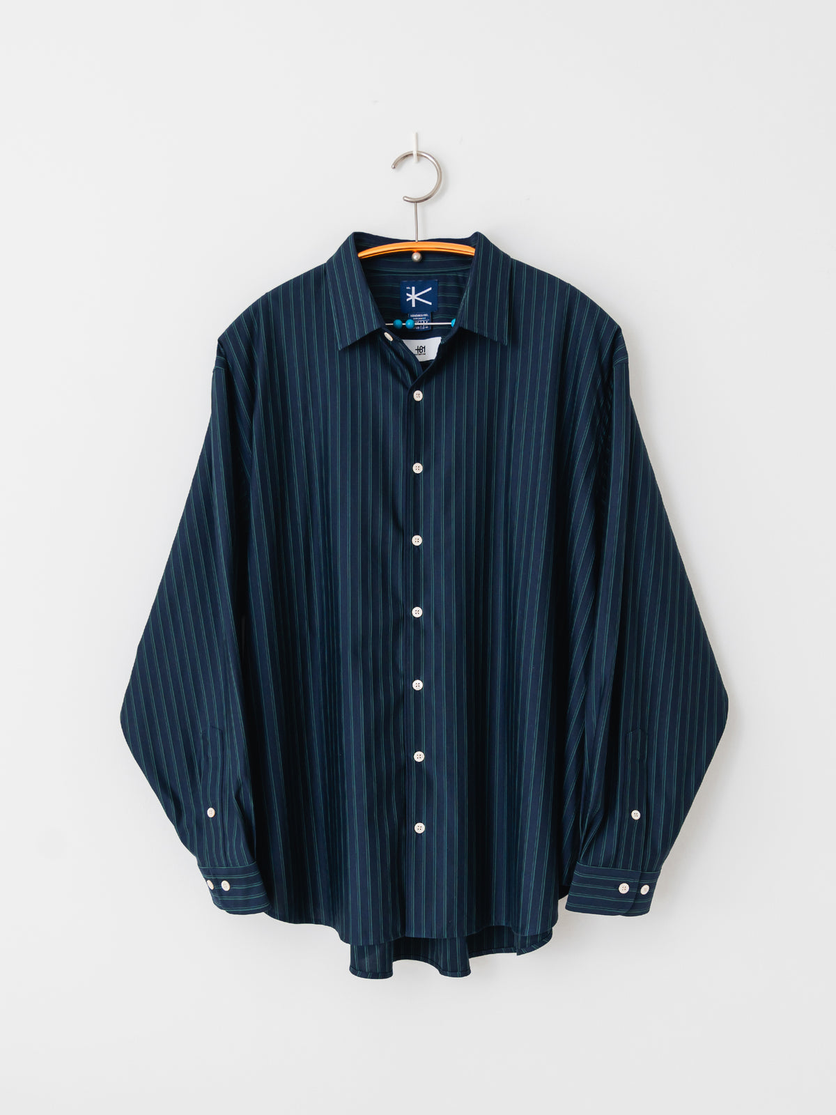 +81 STRIPE ROYAL OX DRESS KNIT SHIRT