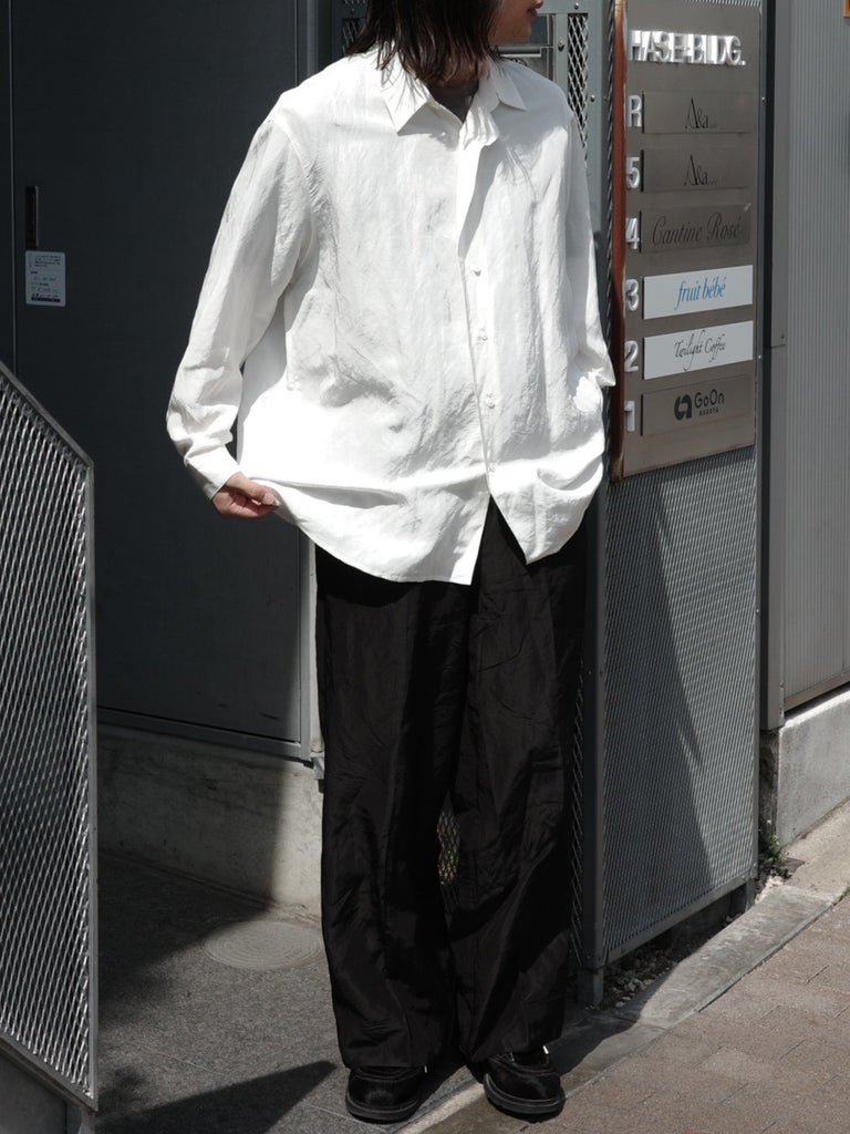 nonnotte - Exclusive Cascade Placket Oversized Shirt – +81